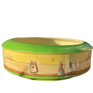 Royal Doulton Antique Dutch Old Harlem Ware Flared fruit bowl 1901 Era